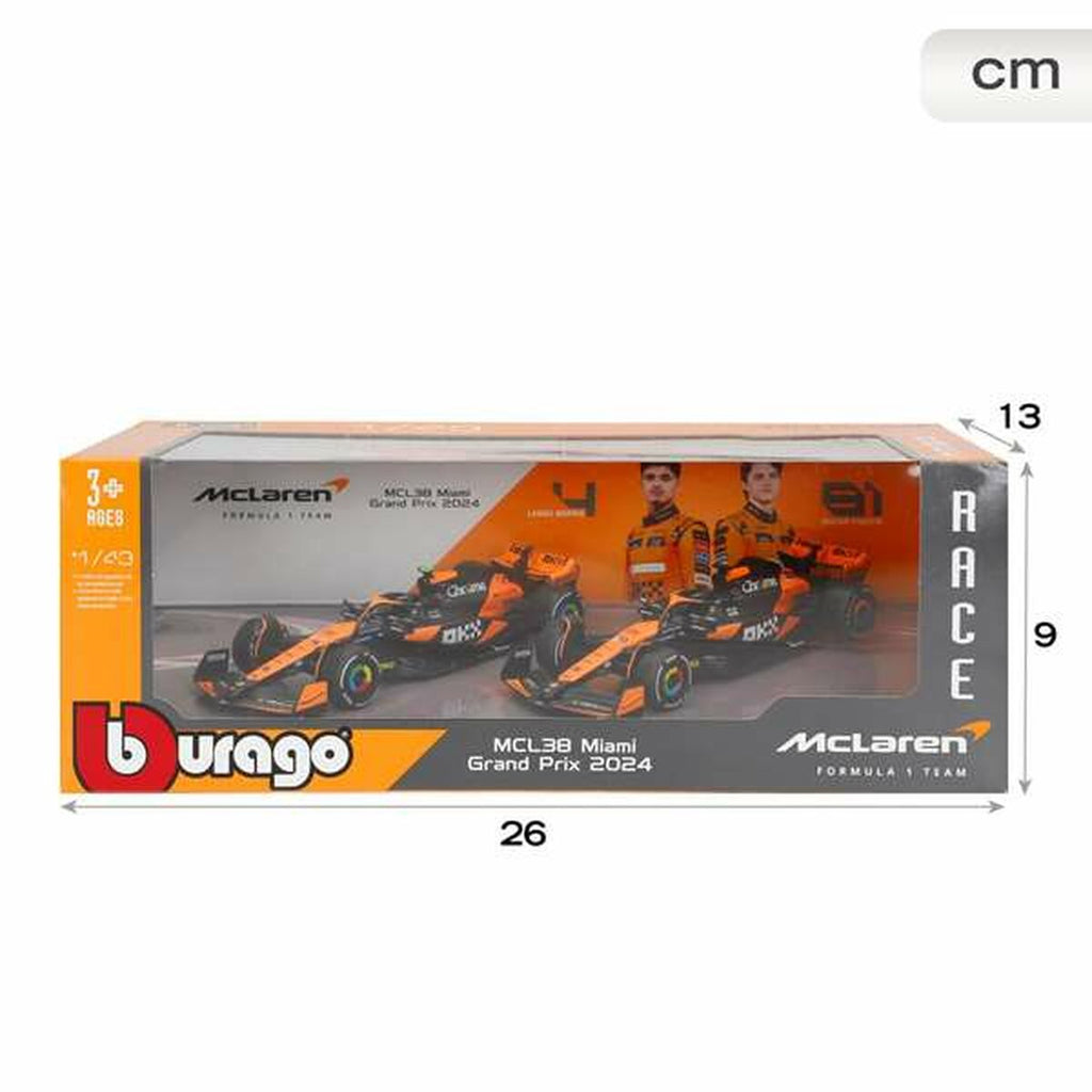 Bburago F1 – McLaren MCL38 2024, lot de 2, 1:43