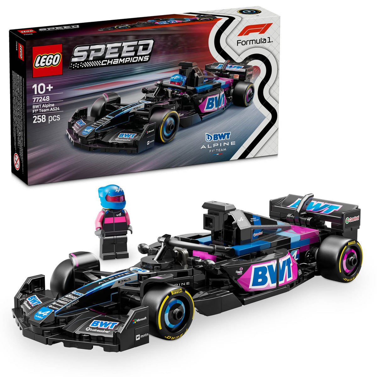 LEGO Speed Champions Bwt Alpine F1 Team A524 Race Car 77248