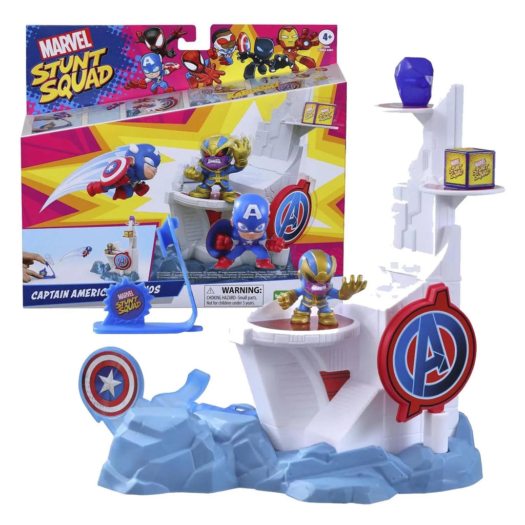 Marvel Stunt Squad Capt America and Thanos F7059 - Hasbro