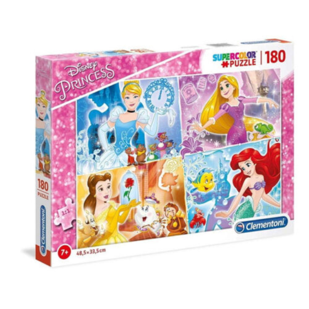 Clementoni, SuperColor, Disney Princess, Puzzle, 29294, Fille, 7+ ans, 180 pièces