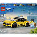60487 LEGO CITY Yellow taxi (60487); kit with model car and 2 minifigures 60487