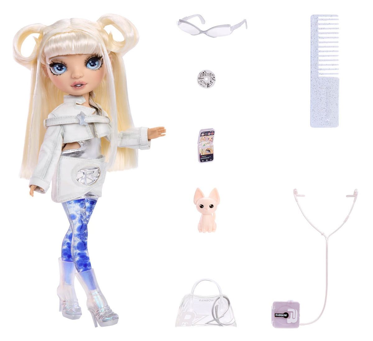 429265-INT Rainbow High Sparkle & Shine Doll White