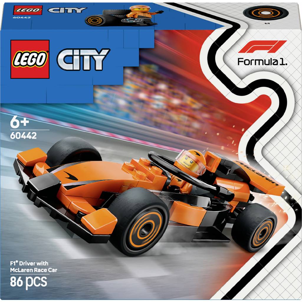 60442 LEGO CITY F1 race driver with McLaren racing car 60442