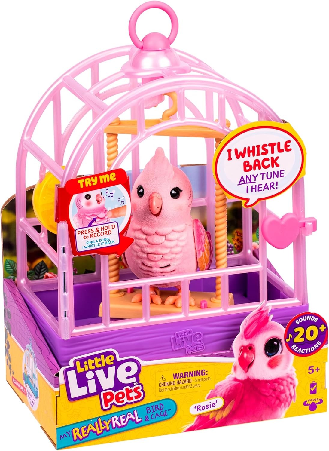Little Live Pets My Really Real Bird&Cage Rosie 26692 - Moose