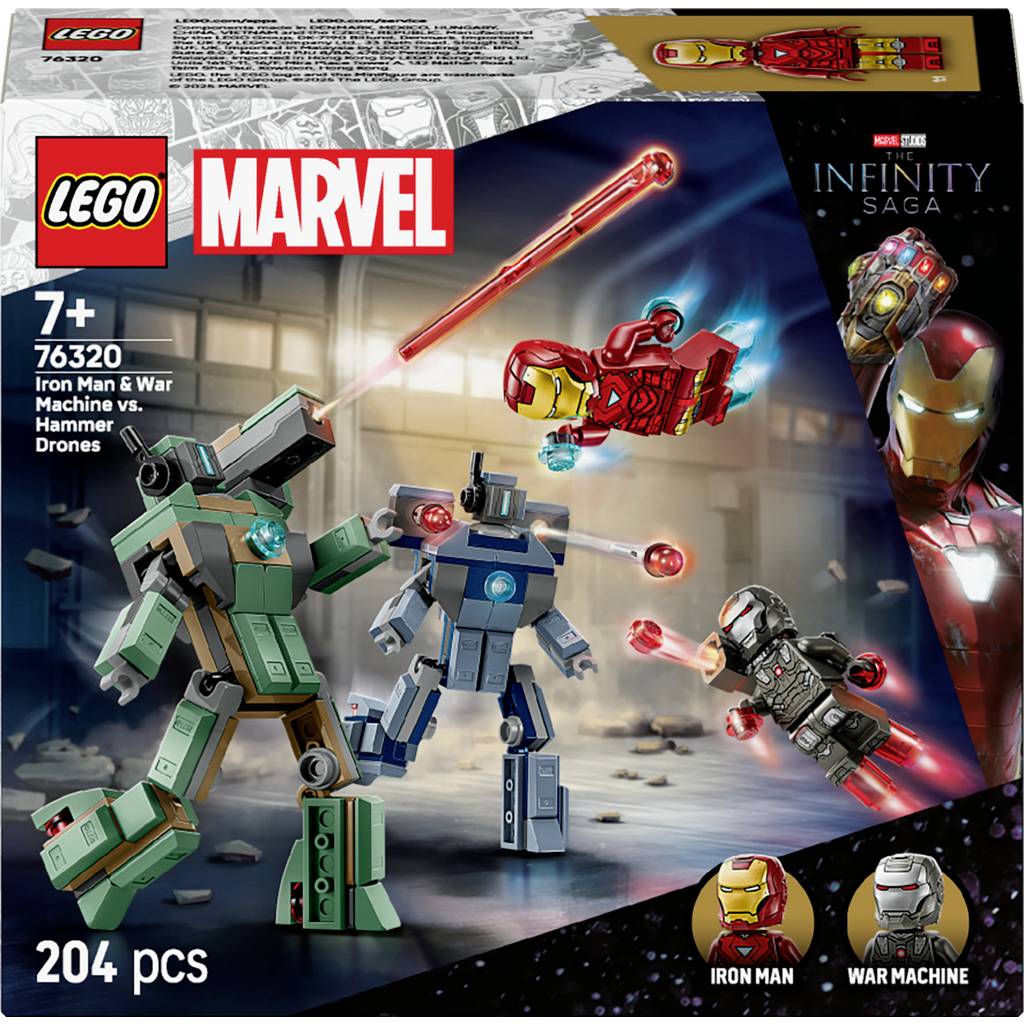 76320 LEGO MARVEL SUPER HEROES Iron Man & War Machine vs. hammer drones 76320