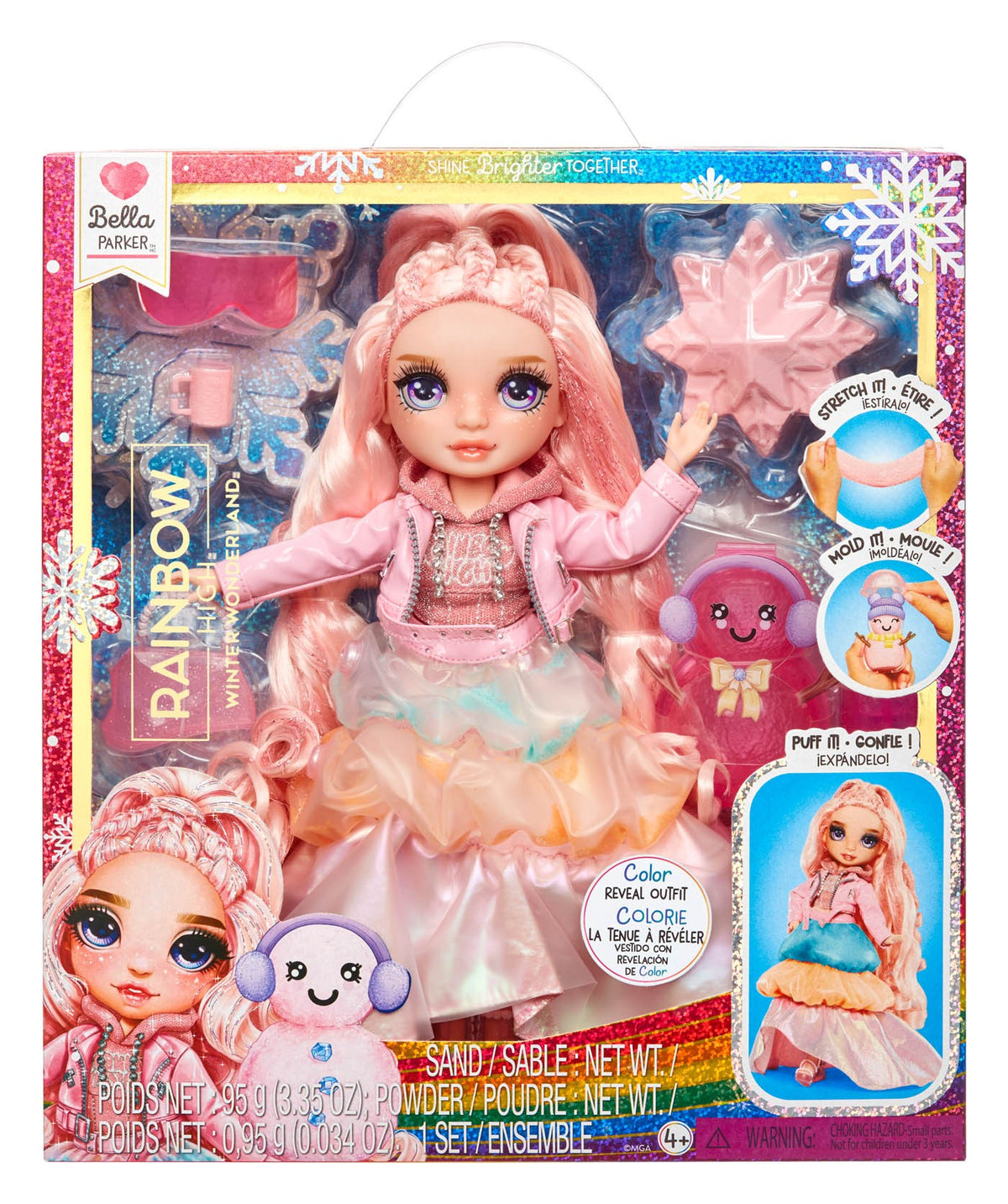 120827-EUC Rainbow High Winter Wonderland Doll- Bella (Pink) - Rainbow High
