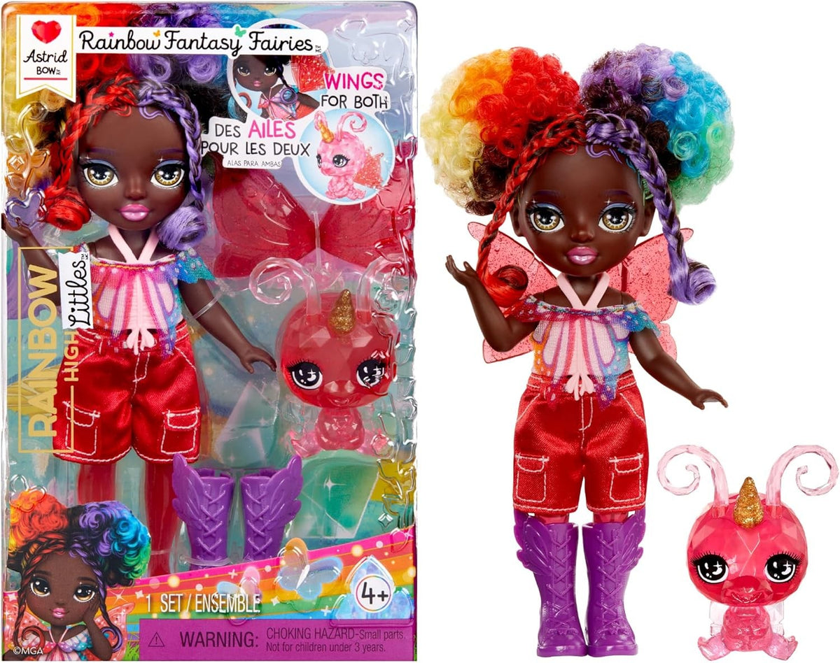 543398EUC Rainbow High Littles Rainbow Fantasy Fairies Doll- Astrid (Rainbow)