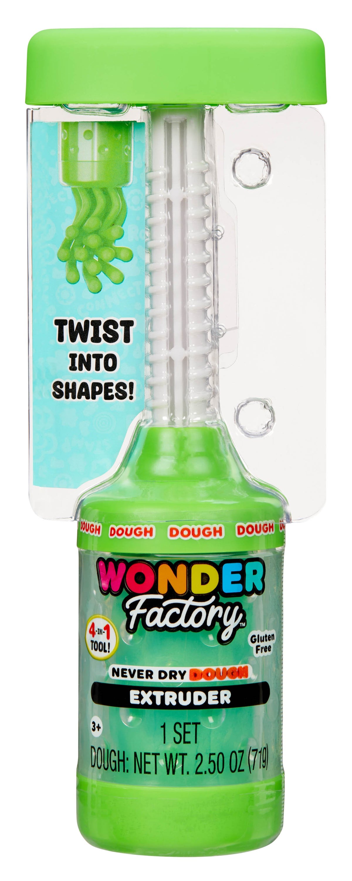 Wonder Factory Never Dry Dough Extruder – Green 532248