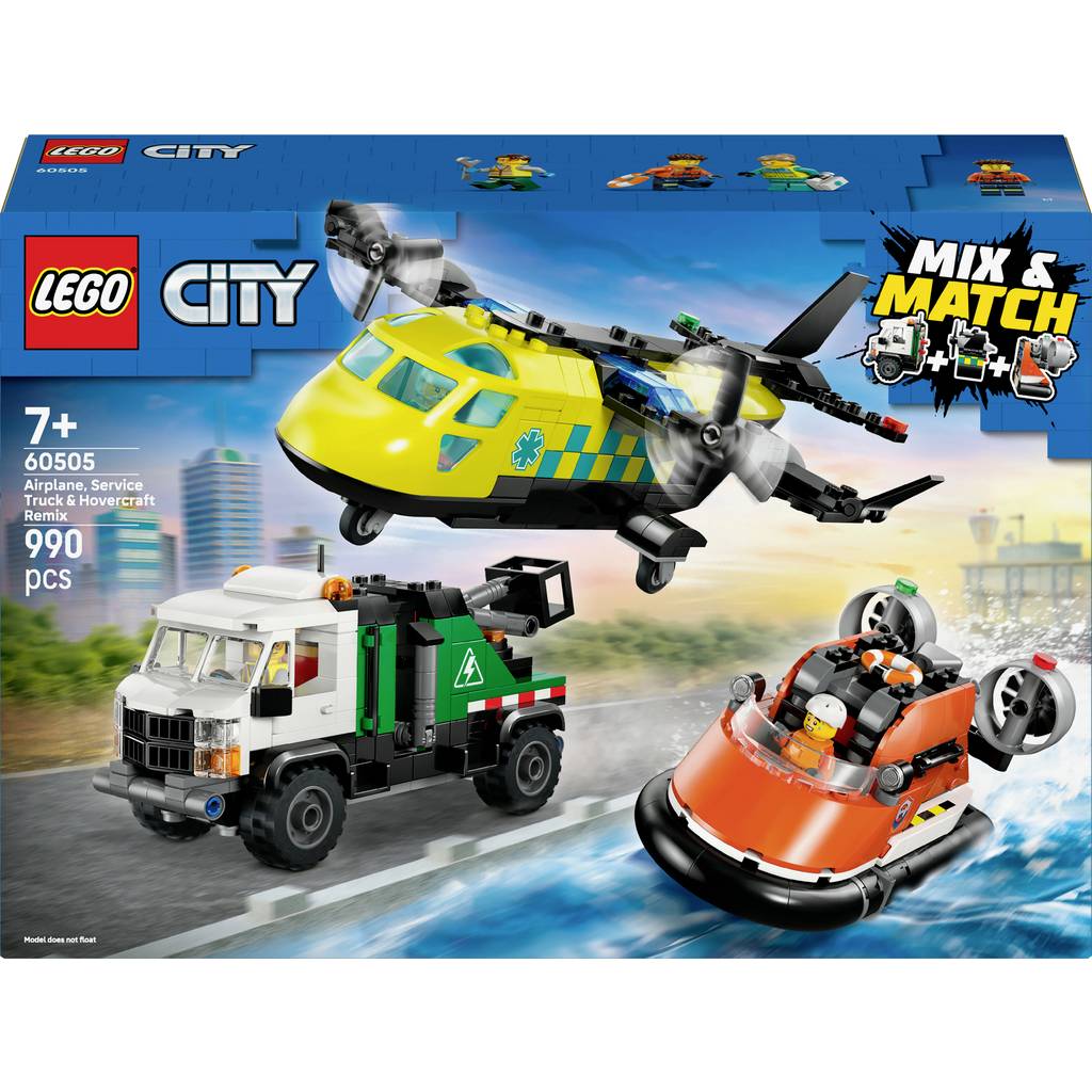 LEGO City 60505 – Avion, véhicule de maintenance et accessoires