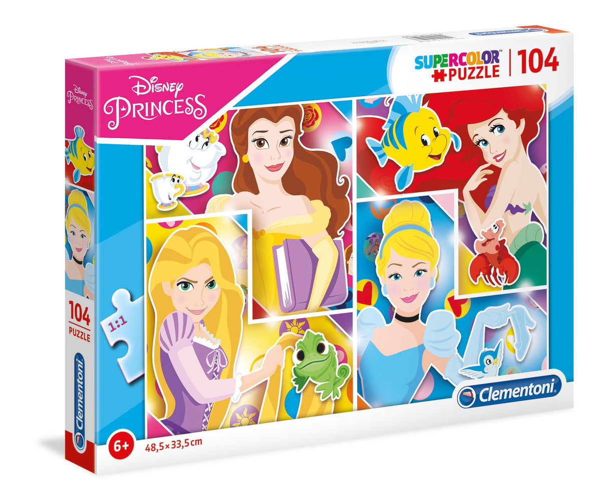 Clementoni, Disney Princess, Puzzle, Fille, 6+ ans, 104 pièces