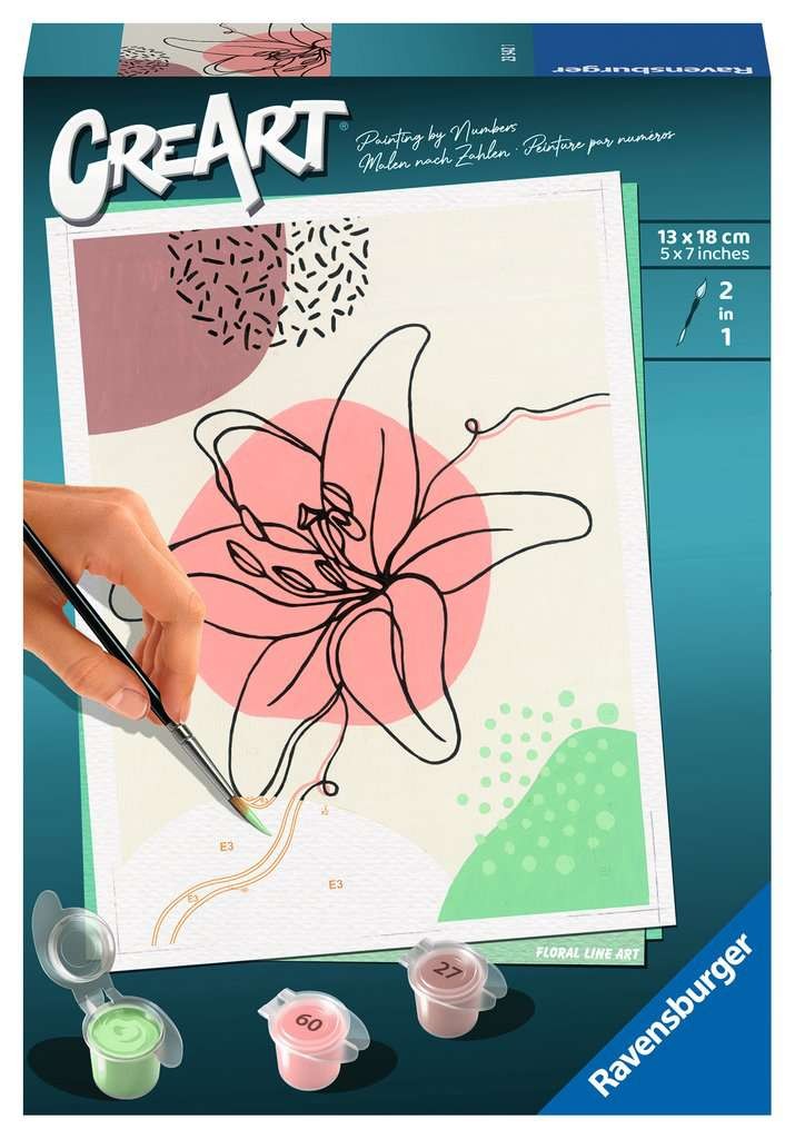 CreArt Floral Line Art 23542