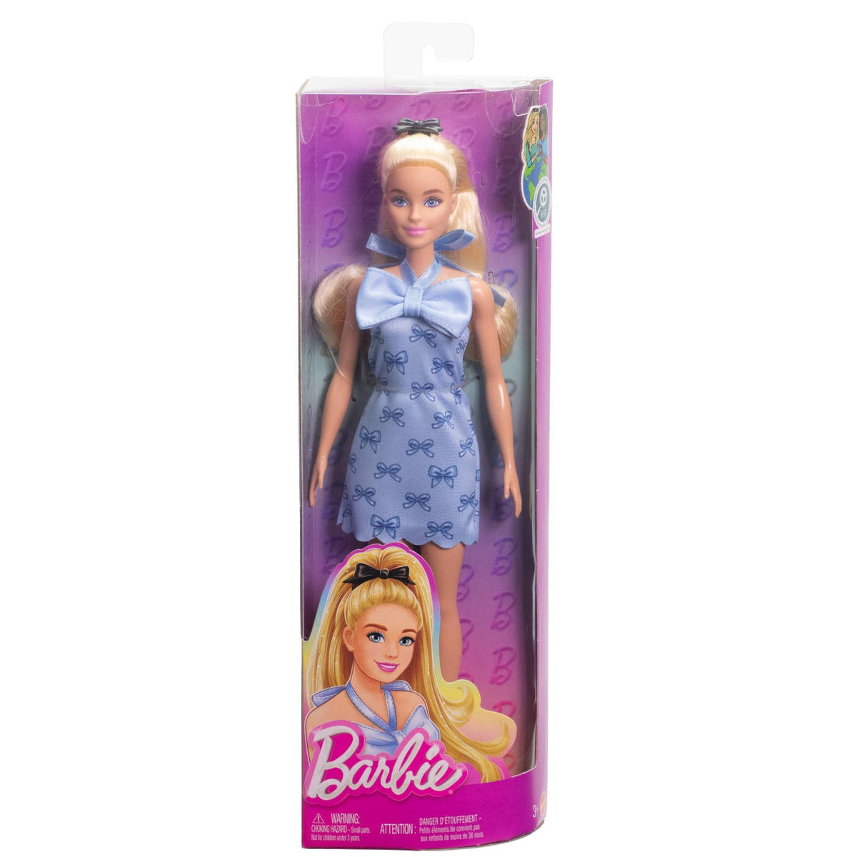 Barbie Fashionista Blue Bows doll HYT93 - Barbie