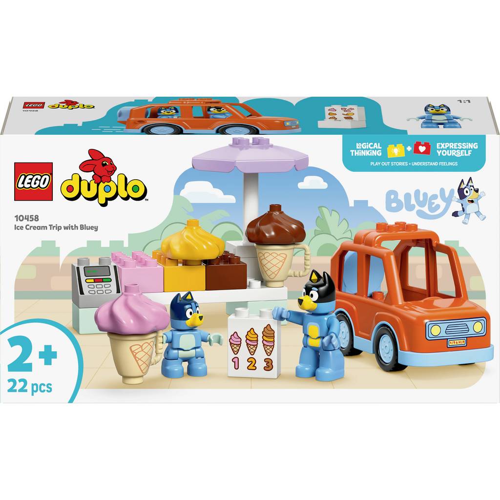 10458 LEGO DUPLO Bluey Tour to the ice cream parlor with Bluey 10458
