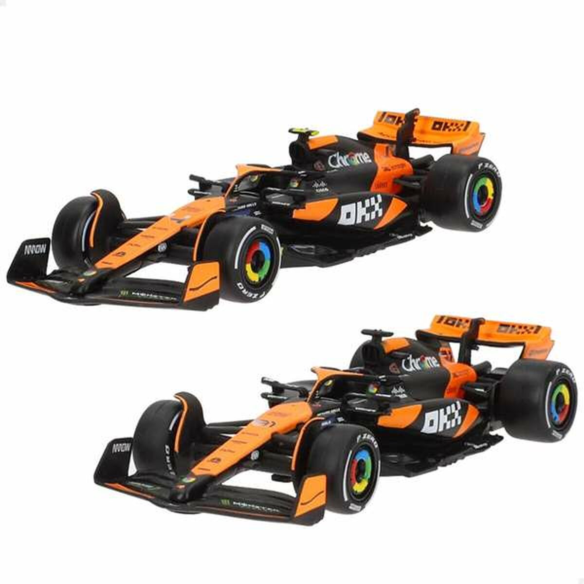 Bburago F1 – McLaren MCL38 2024, lot de 2, 1:43
