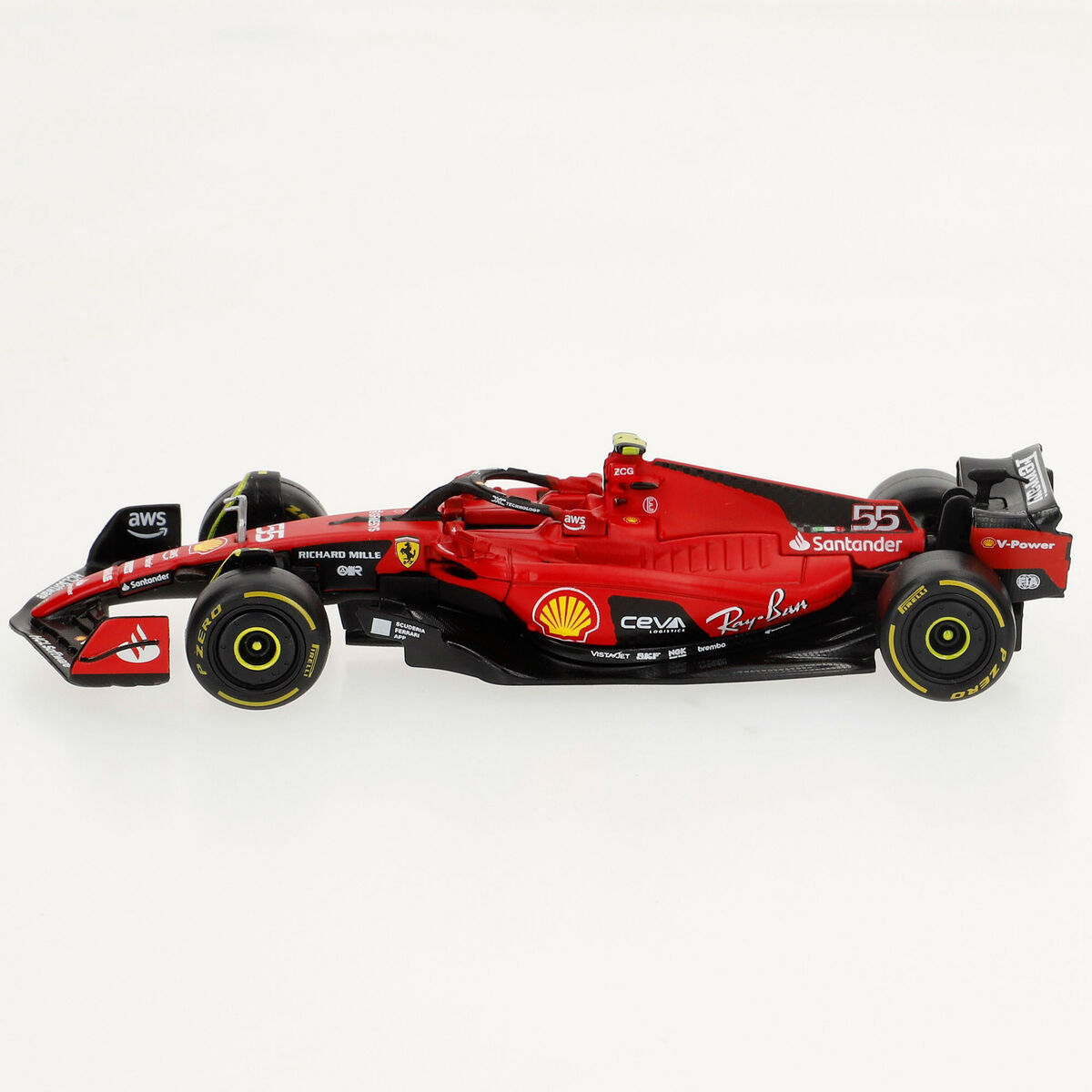 Bburago F1 – Ferrari SF-24 2024, lot de 2, 1:43