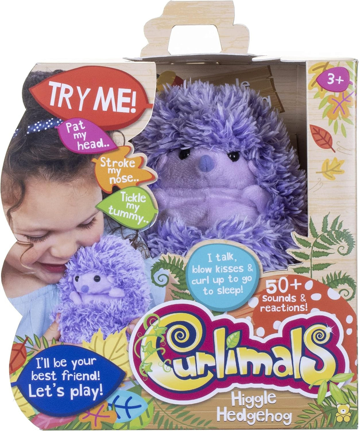 Curlimals Higgle Blue Hedgehog - Curlimals