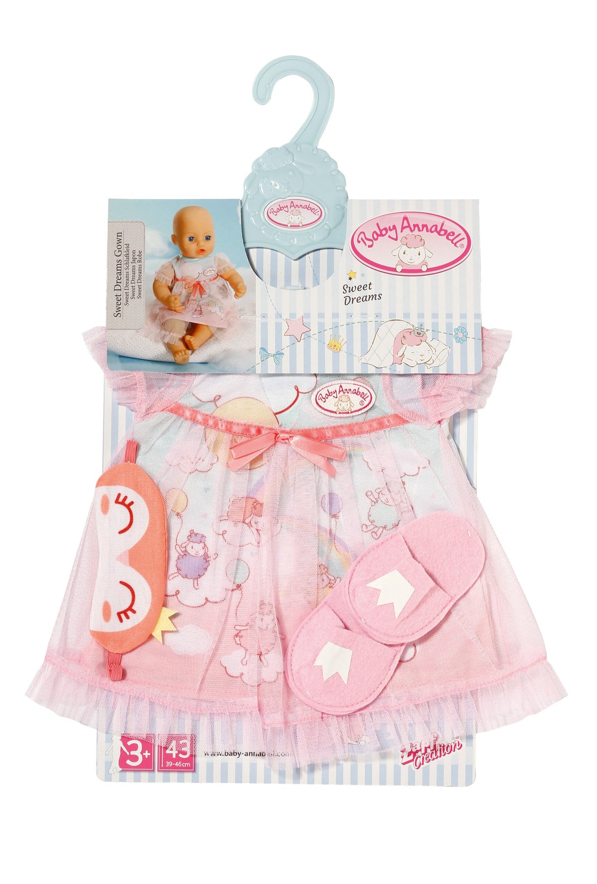 Baby Annabell Sweet Dreams Gown 43cm 705537 - Baby Annabell