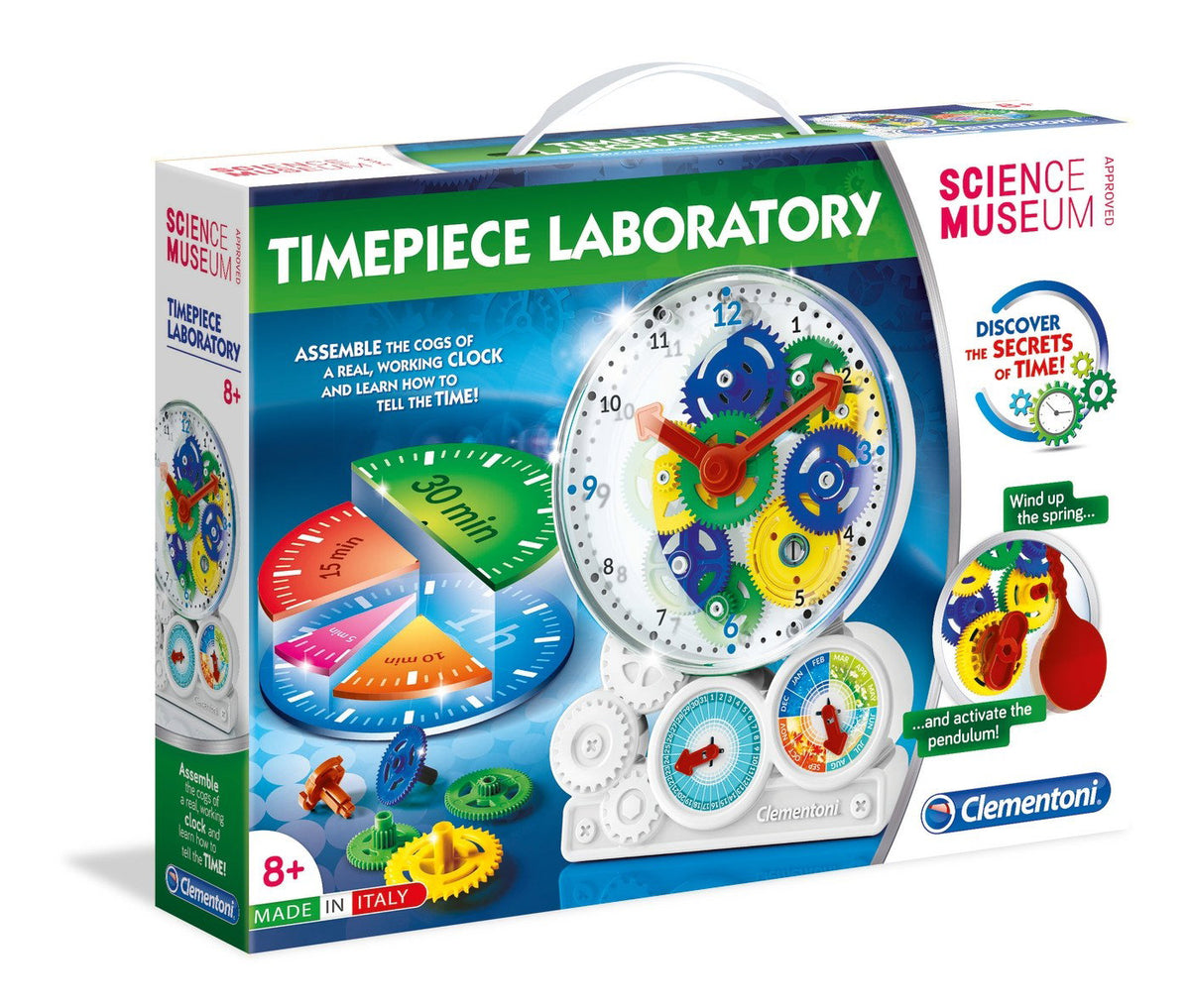 Clementoni, Clock How Is Work, Jeu de construction, 61763, Mixte, 8+ ans