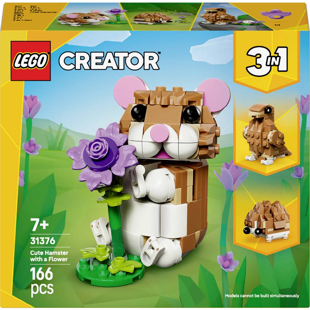 31376 LEGO CREATOR 3-in-1 set Cute hamster with flower (31376) 31376 - LEGO Creator