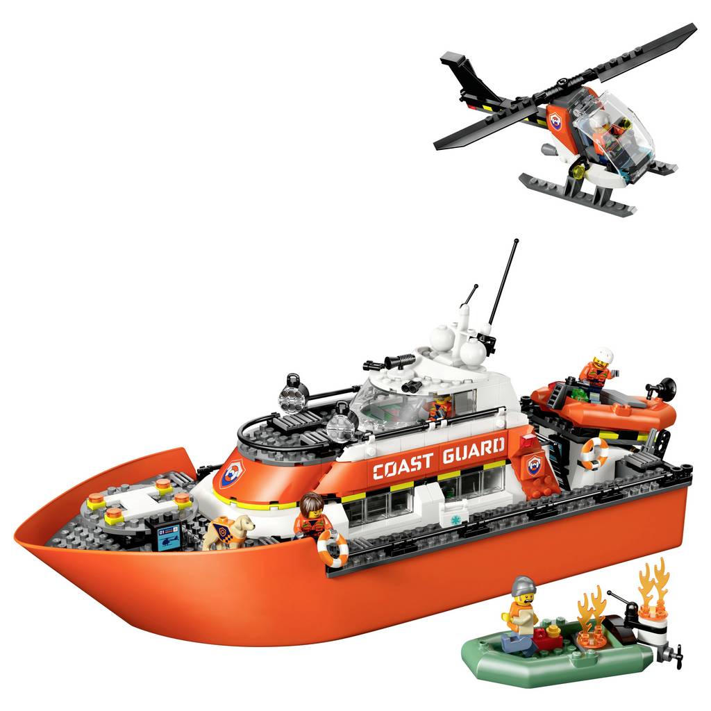 LEGO City 60504 – Canot de sauvetage avec hélicoptère