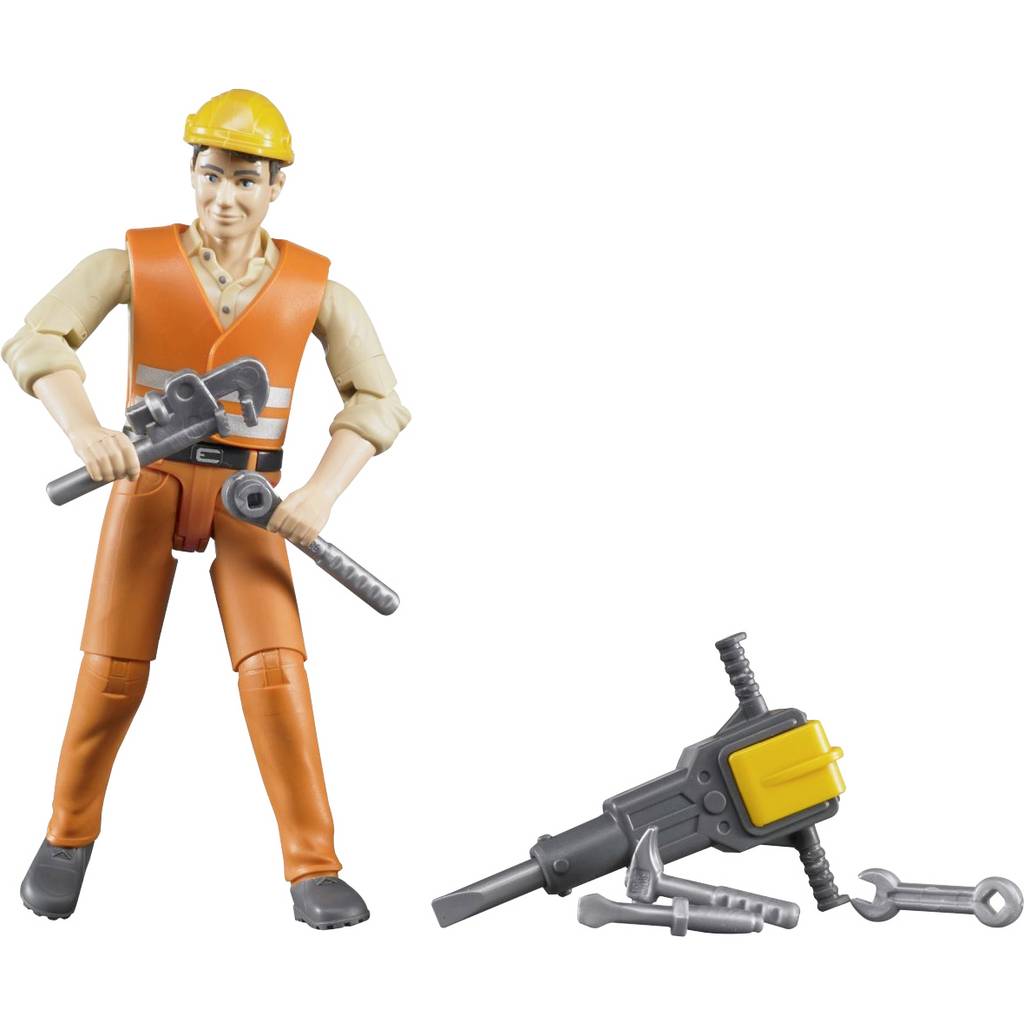 Brother bworld construction workers with accessories 60020